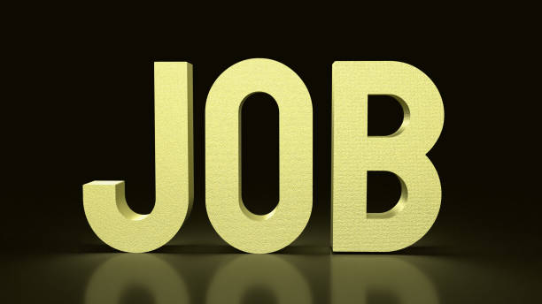 istock The gold job on black  background  for business concept 3d rendering 1407445942