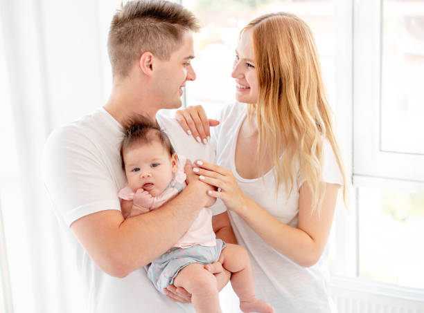 istock Parents holding baby 1407450030