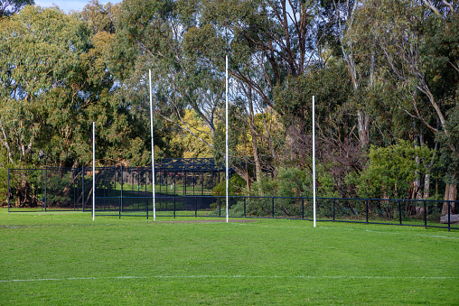 Australian Rules Football on grass