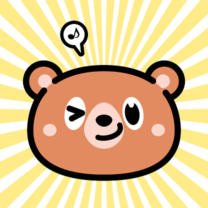 Animal characters vector art illustration.
Cute character design of the bear.