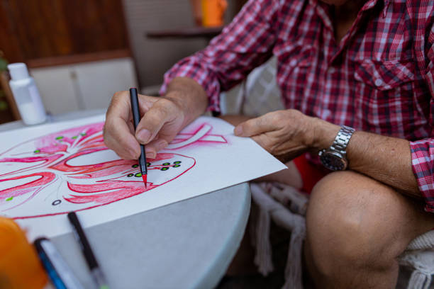 istock Lung cancer in elderly patient - awareness poster series 1407462749
