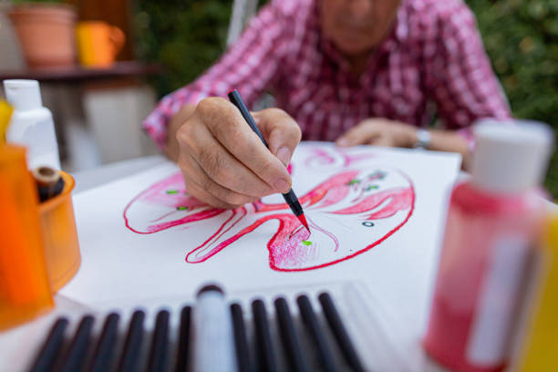 istock Lung cancer in elderly patient awareness poster series 1407462777