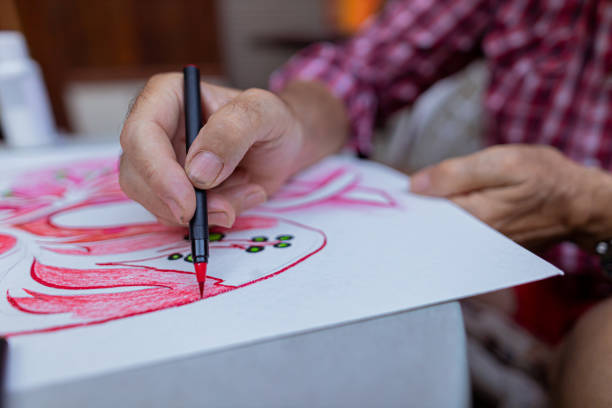 istock Watercolor drawing for art project on Cancer 1407463491