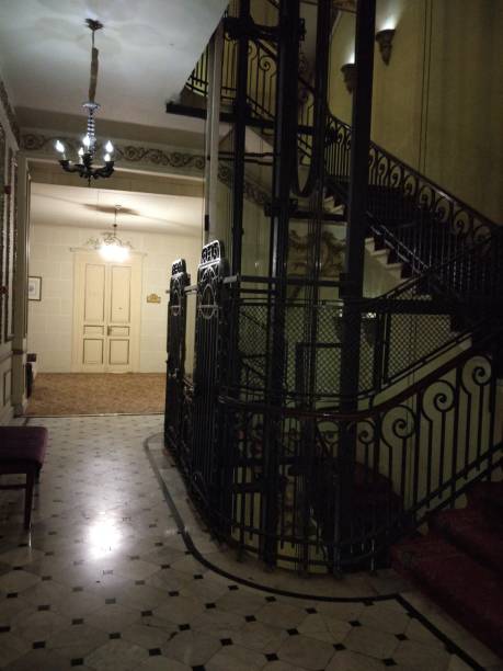 istock Vintage Elevator at Windsor Palace Hotel - Alexandria - Egypt 1407463726
