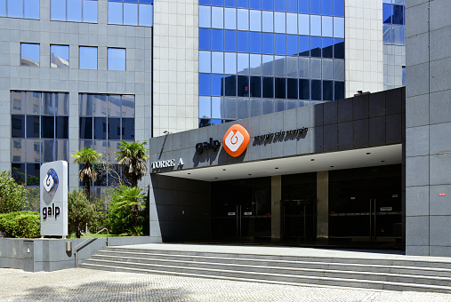 Lisbon, Portugal: Galp headquarters at Torres de Lisboa office complex ('Lisbon Towers') - Galp is a group of Portuguese companies in the energy sector. It owns Petrogal and Gás de Portugal, with activities that extend from the exploration and production of oil and natural gas, to the refining and distribution of petroleum products, to the distribution and sale natural gas and electricity generation.