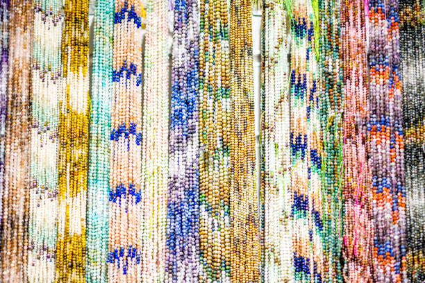 Mix of colorful polished gemstones