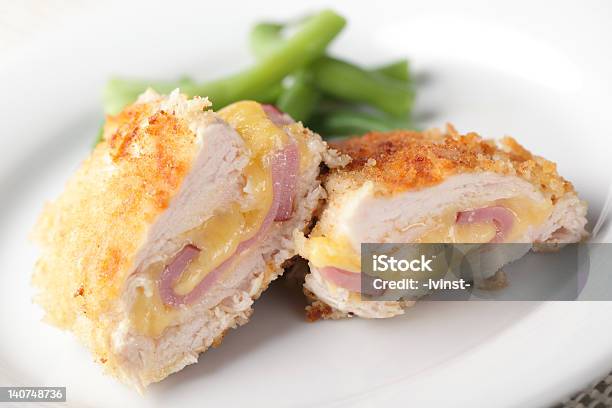 Schnitzel Cordon Bleu Stock Photo - Download Image Now - Cordon Bleu - Meal, Chicken Meat, Dinner