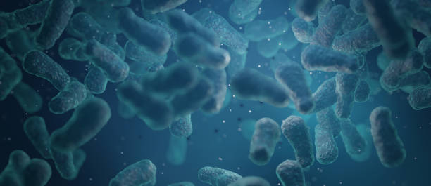 istock Pathogenic bacteria illustration, Epidemic bacterial infection 3D Render 1407491511