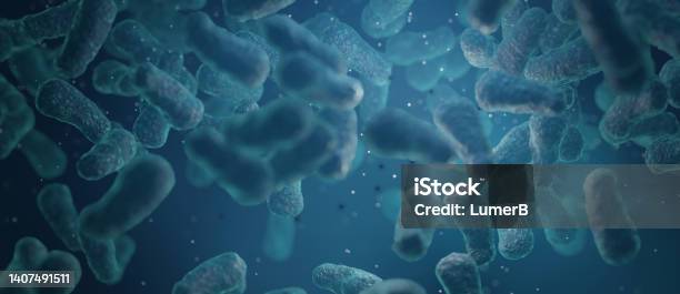 Pathogenic Bacteria Illustration Epidemic Bacterial Infection 3d Render Stock Photo - Download Image Now