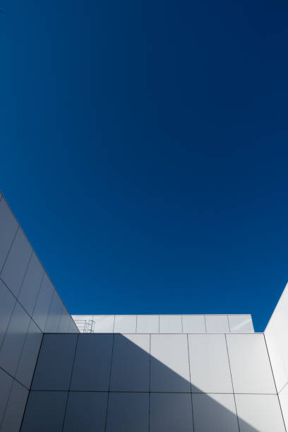 istock Details of a white modern public building. 1407495794