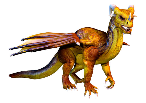 istock 3D Rendering Fairy Tale Dragon on White 1407499286