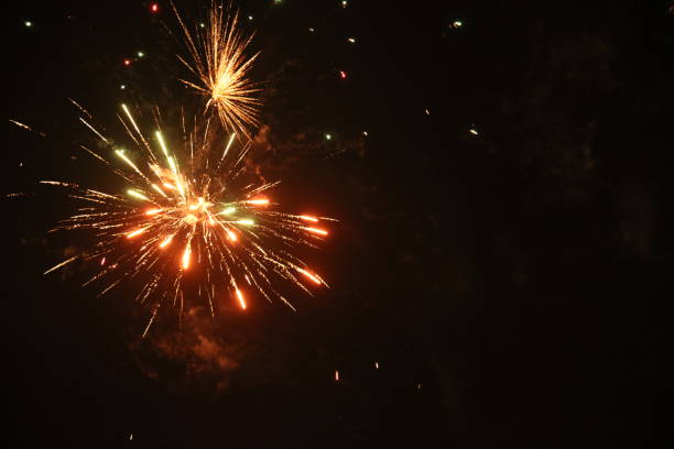 istock Fireworks New Year's Eve with rockets 1407502545