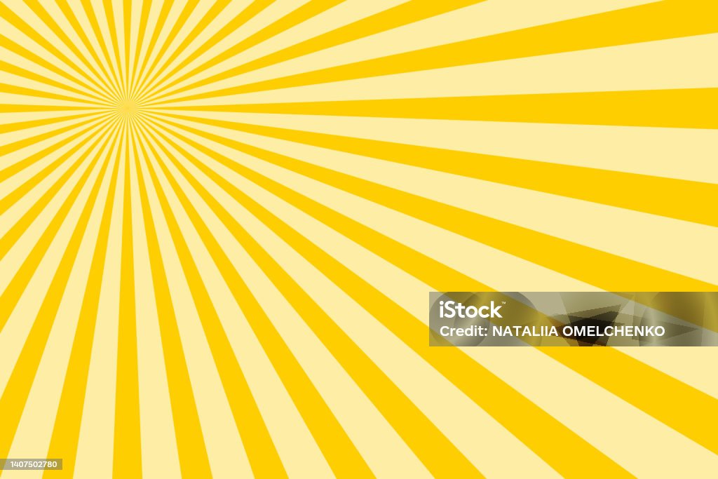 Sun Rays Vector Yellow Yellow Sun Rays Vector Background Stock Illustration - Download Image ...