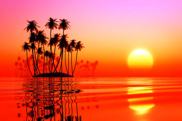 istock coconut islands at pink sunset 1407509345