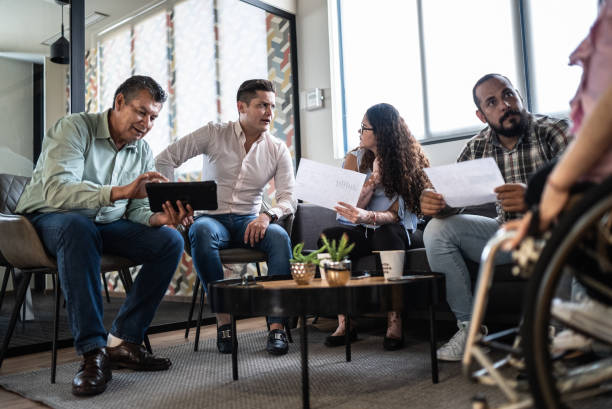 istock Coworkers on a business meeting 1407509921