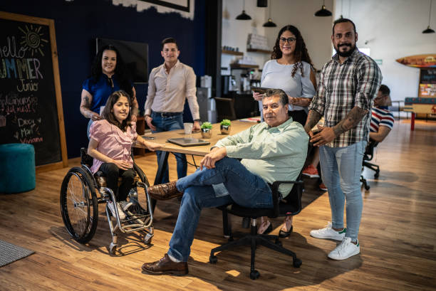 istock Portrait of team at office 1407510867