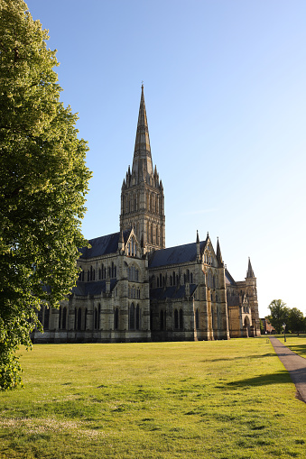 Salisbury Cathedral on a summers day