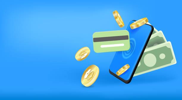 istock Mobile banking app and e-payment. Smartphone pay by credit card via electronic phone wallet. 1407512185