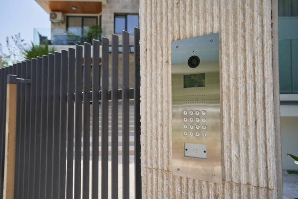 istock House intercom system with video surveillance for apartments building 1407512433