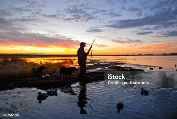 Waterfowling In Wy Stock Photo - Download Image Now - Hunting - Sport, Hunter, Duck - Bird