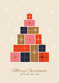istock Christmas Tree made of Gift Boxes. 1407521514