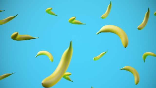 Falling bananas animation