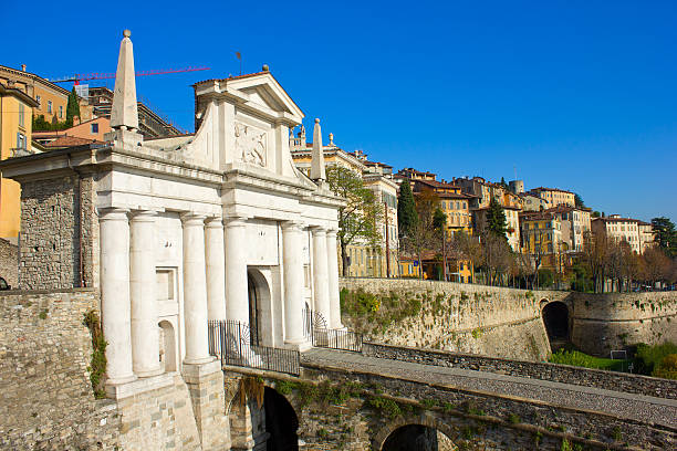 city gate Porta San Giacomo, Bergamo, Italy