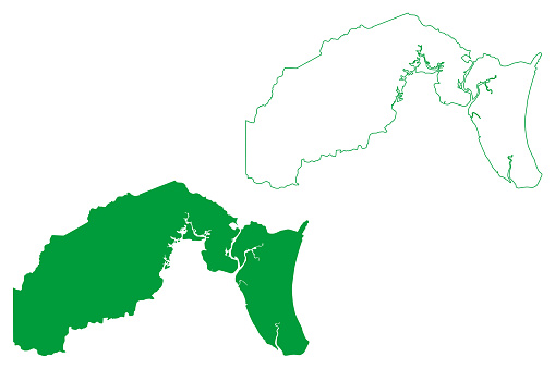Yuibera Map Itubera Municipality Map Vector Illustration Scribble Sketch Ituberá ...