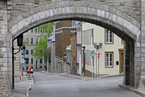 Porte Kent in Quebec City (Quebec, Canada).