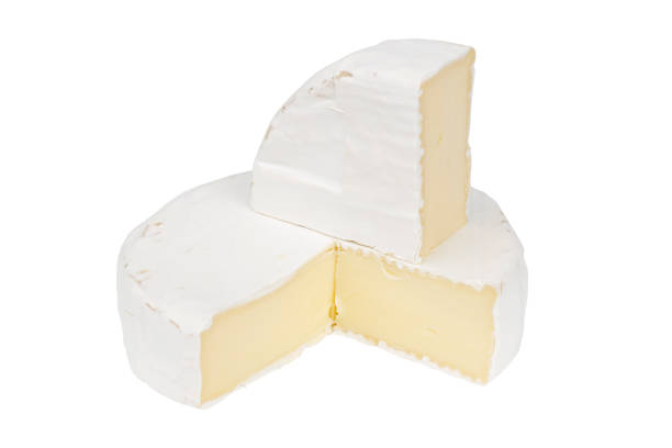 istock Camembert cheese on a white background, dairy product. 1407535747