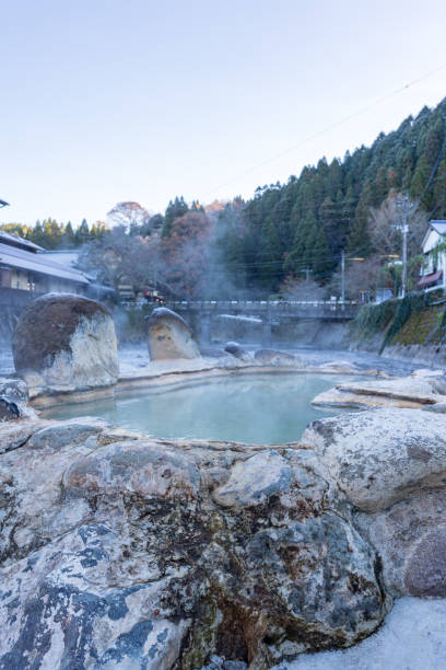 istock An open-air bath at Nagayu Onsen called Ganiyu 1407536585