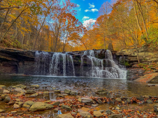 istock Brush Creek Falls in West Virginia in autumn 1407541502