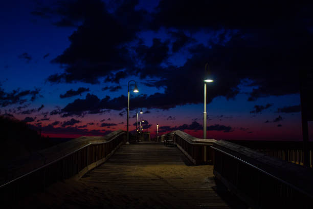 istock Sandbridge Pier in Virginia Beach at sunrise 1407541623