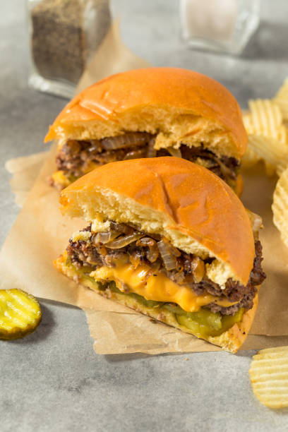istock Homemade Juicy Lucy Cheeseburger 1407551260