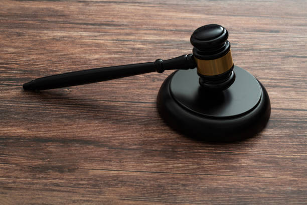 istock Wooden gavel on the table 1407552179