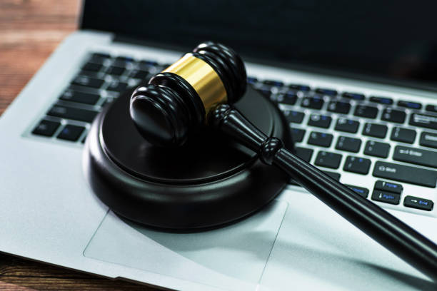 istock Gavel and laptop on the table 1407552192