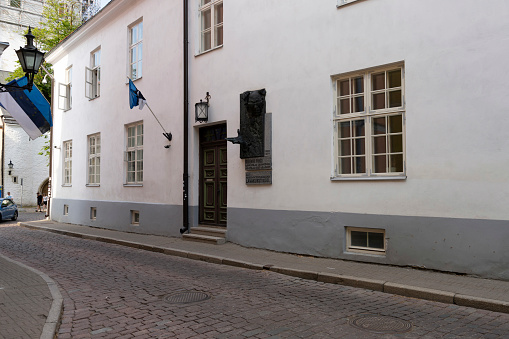Leer, Germany, September 5, 2022 - Historical house in the town hall street of Leer (East Frisia),