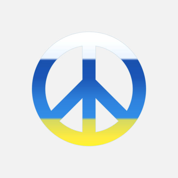 istock Symbol of peace between Ukraine and Russia. No war 1407559233