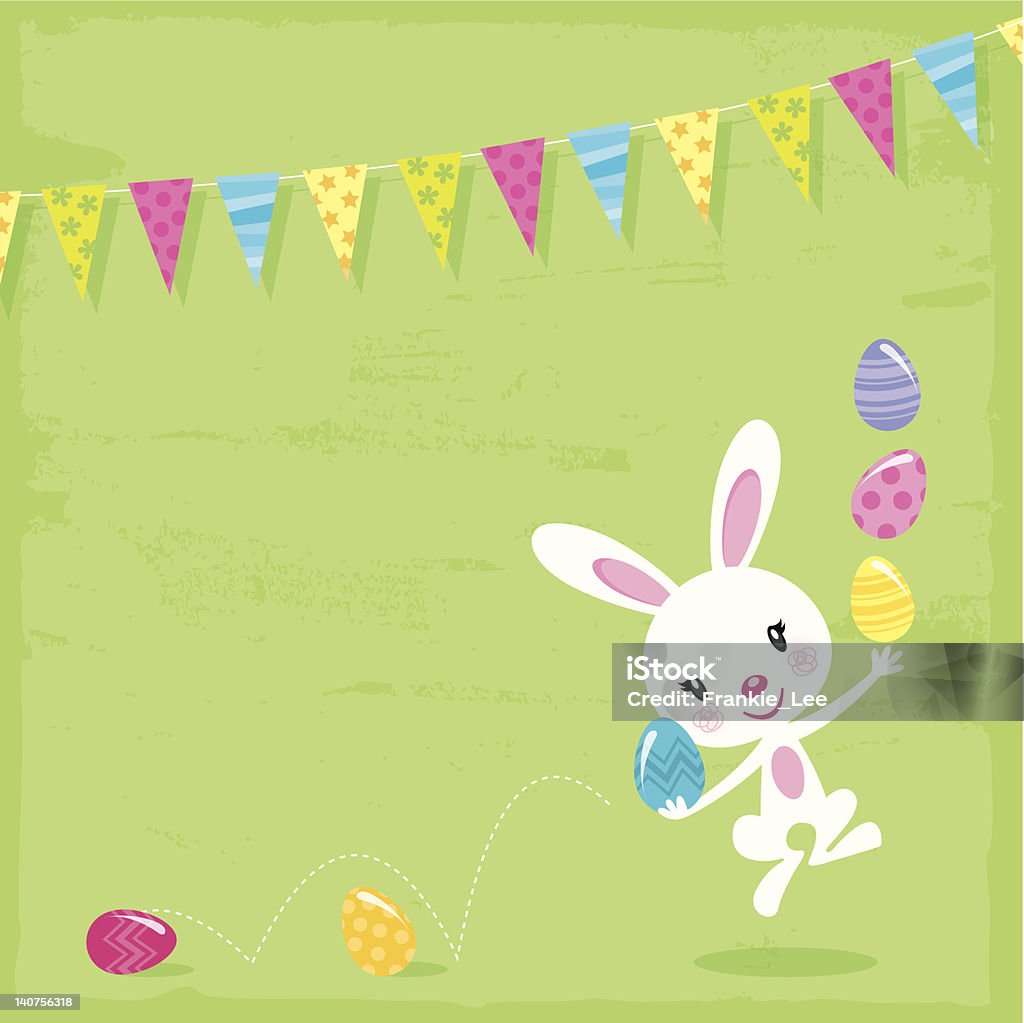Easter Rabbit Bounce Bouncing Easter Bunny Stock Illustration - Download Image Now - Baby ...