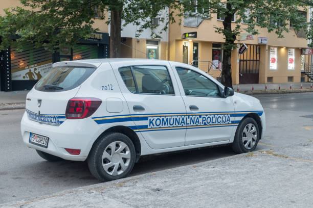 Car of municipal police. stock photo