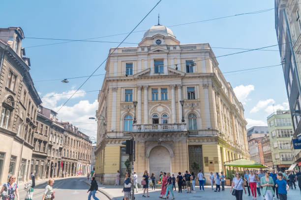 ministero delle finanze del cantone di sarajevo. - ministry of the interior foto e immagini stock