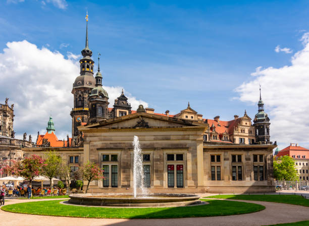 istock Architecture of Theaterplatz square in Dresden, Germany 1407564371