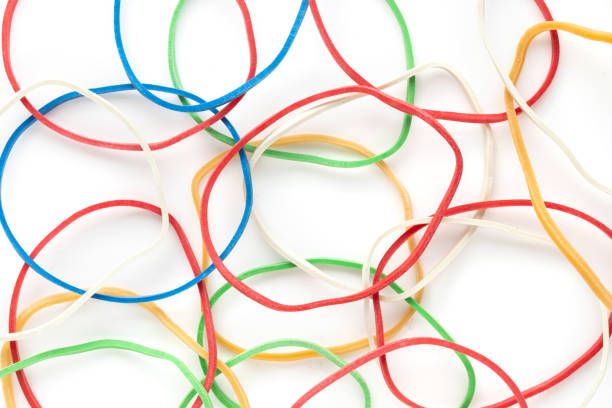 istock Bunch of colorful rubber bands 1407566781