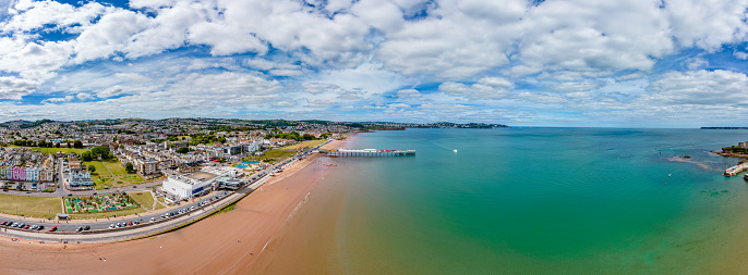 Overlooking Bournemouth Beach and Pier Dorset England UK Europe