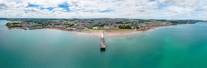 La Baule La turballe saint nazaire and loir river estuary from french atlantic ocean aerial view