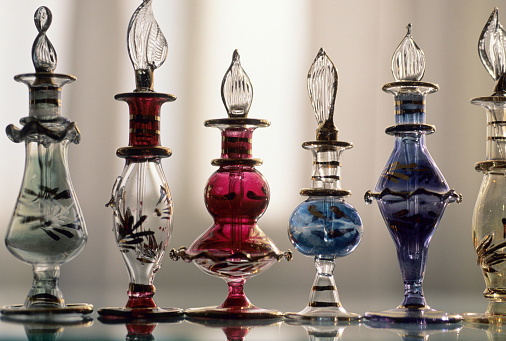 Antique Tunisian perfume bottles.