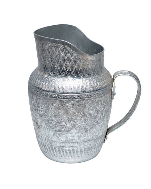 istock Aluminum water jug isolated on a white background. 1407582649