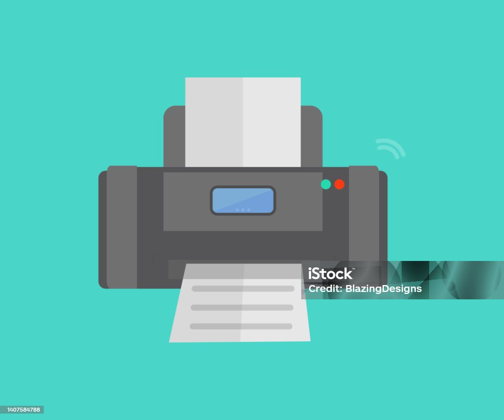 Printer Scanner Vector Printer And Scanner Printer Scanner Laser Office Multifunction Printer ...