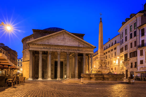 istock Pantheon Rome at dusk, Italy 1407590157