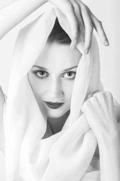 istock woman with veil 1407592219